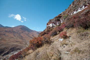 Cave Monastery in Tibet