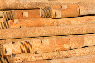Fototapeta premium oxidation rusty metal pipe