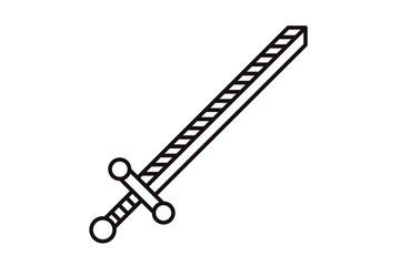 sword of the Vikings vector icon illustration