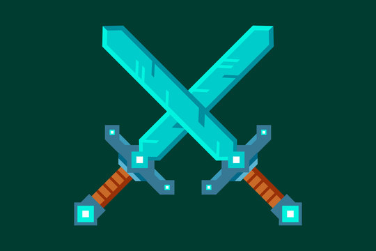 Sword From The Video Game Vector Illustration