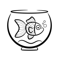 underwater sea with fishes waves. cut deep style vector.