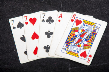 playing cards  poker hands
