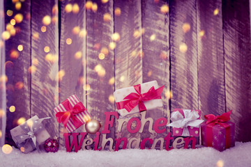 Frohe Weihnachten Karte 