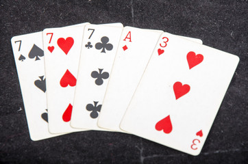 playing cards  poker hands