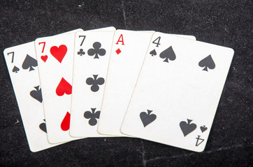 playing cards  poker hands