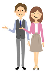 若いカップル　説明