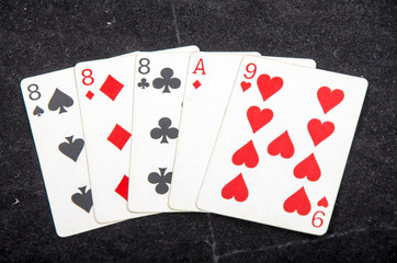 playing cards  poker hands