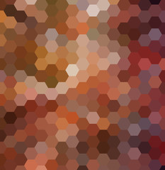 abstract vector backdrop design with colorful hexagonal honey combs.