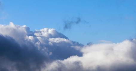 cloud on a pacific island, french polynesia