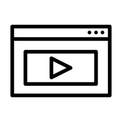 Video vector icon