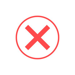 Speech bubble like dos and donts. Flat simple trend modern logotype graphic design. Concept of checklist element and reject or accept symbol for evaluation quiz. Vector illustration.