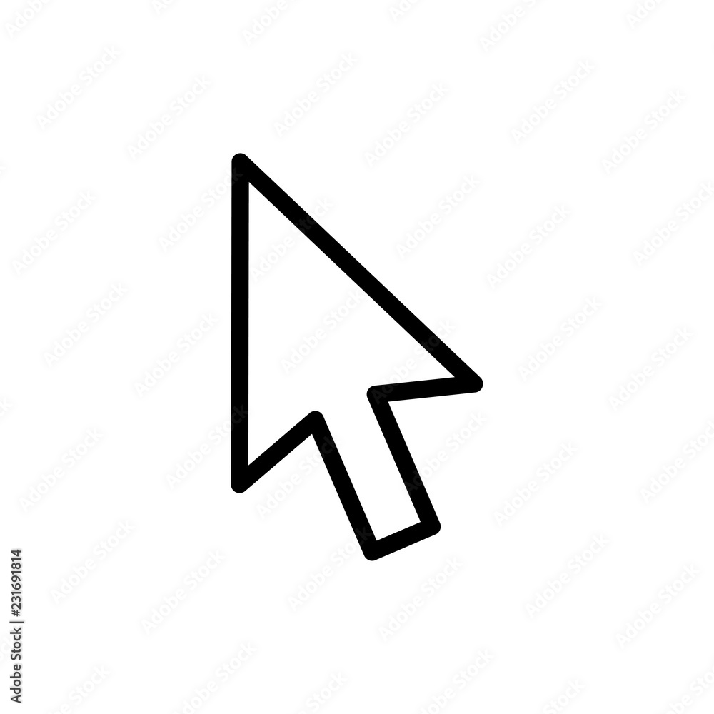 Poster computer mouse click cursor gray arrow icons set and loading icons. cursor icon. vector illustration