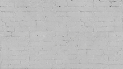 Fototapeta premium Vintage old white wash brick wall texture