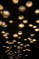 Light bulb in the dark.