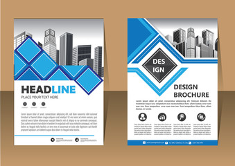 Business abstract vector template. Brochure design, cover modern layout, annual report, poster, flyer in A4 with colorful triangles, geometric shapes for tech, science, market with light background