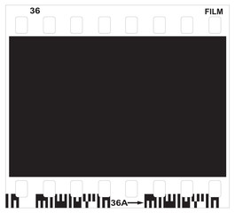 Film frame template 135 type (35mm) negative or positive.