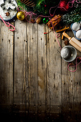 Christmas baking background