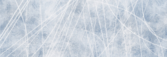 Textur Eisbahn, Winter Hintergrund für Werbeflächen - 231694686