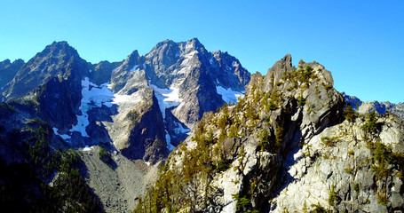 Peaks Of Mount Stuart, Washington, USA - obrazy, fototapety, plakaty