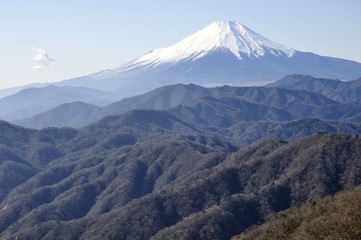 Fototapeta premium Widok na Fudżi z Omuro