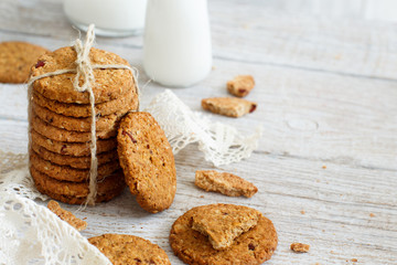 Homemade oatmeal cookies