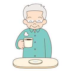 コーヒー_おじいちゃん2