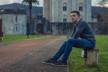 Obraz premium Model posing for the camera