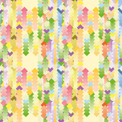 Pattern of falling diamonds. Pattern for registration of paper products, colored paper.