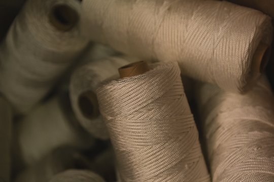 Thread roll in rope making industry