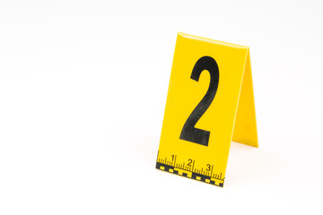 Marker of Crime Scene