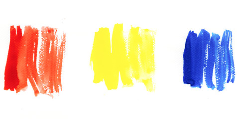 Abstract watercolor art background hand paint on white background