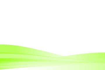 Bright abstract smooth wavy green  background.