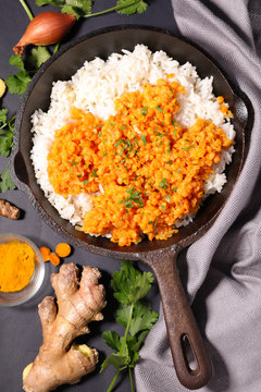 Rice And Lentil Dhal