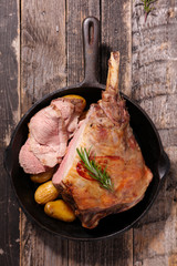 baked lamb leg