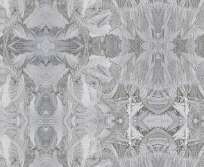 Frost flower on the window