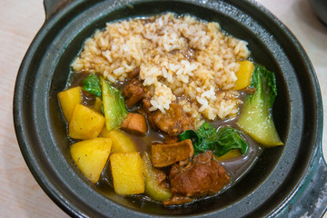 Delicious food iron plate beef