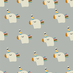 seamless unicorn pattern