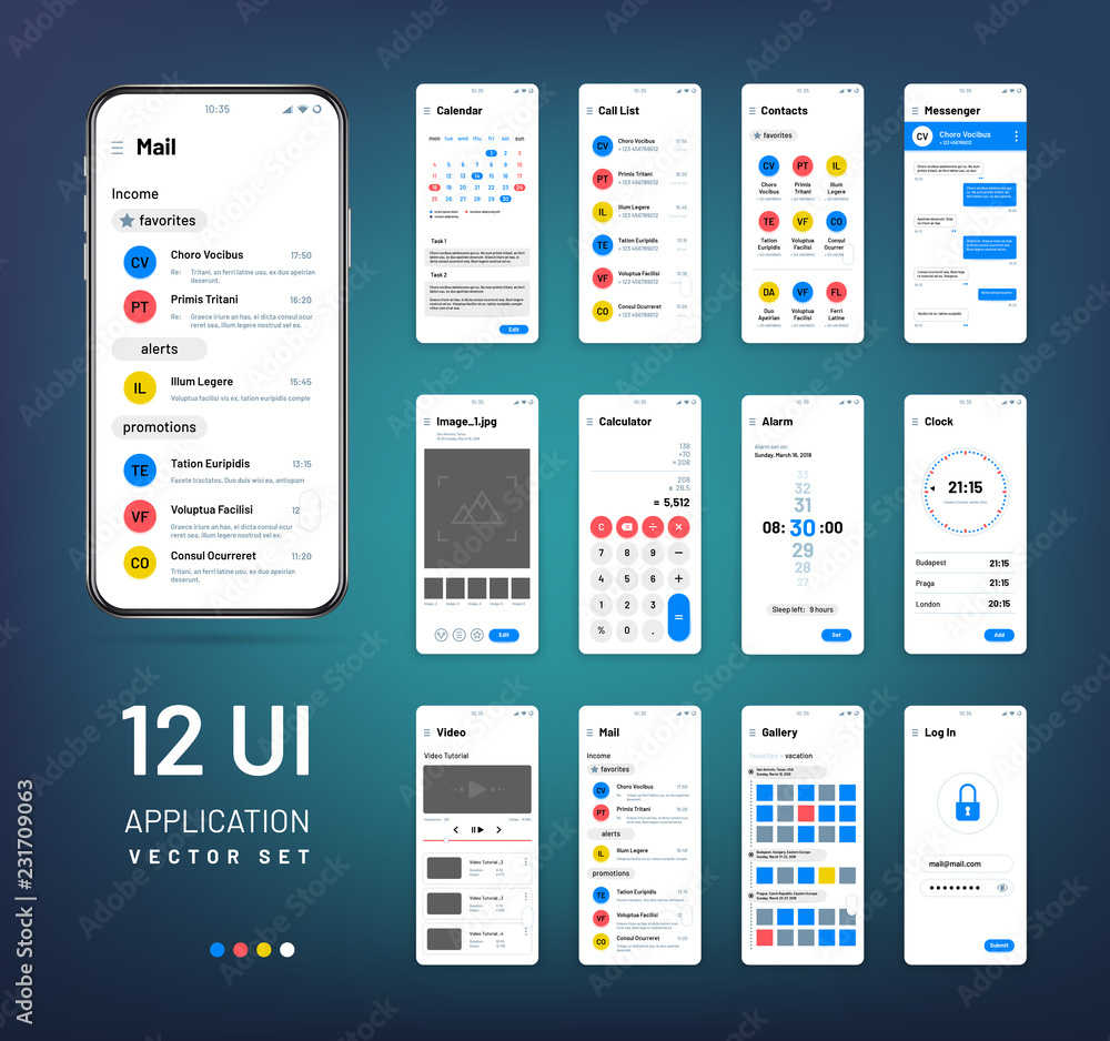 Poster screen wireframes. mobile interface app wireframe kit. ui vector templates. application ui, weather 