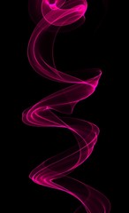 Bended pink abstract line