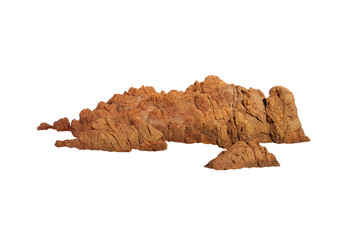 rock isolated on white