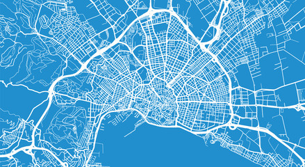 Urban vector city map of Palma, Spain © ink drop
