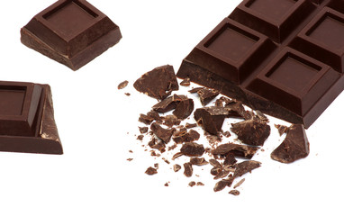 Broken chocolate bar