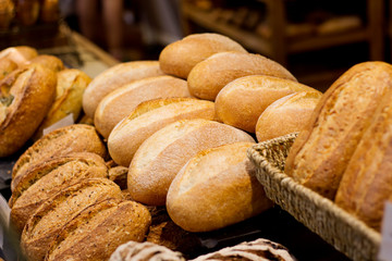 Various Breads on Display