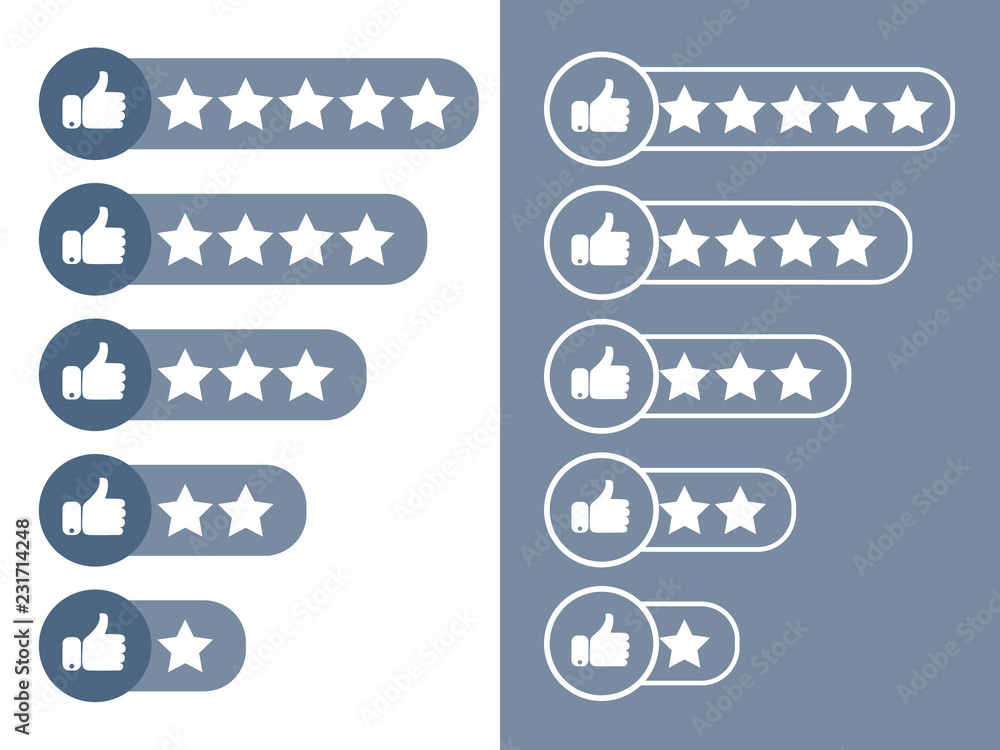 Aufkleber consumer rating flat icon. consumer or customer product rating flat icon. product rating or customer