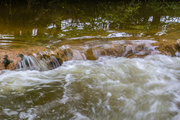 Fototapeta na wymiar Cascade of Sillans on the river Bresque