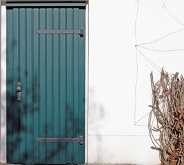 Closed Door of Building