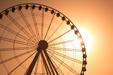 Big wheel at sunset