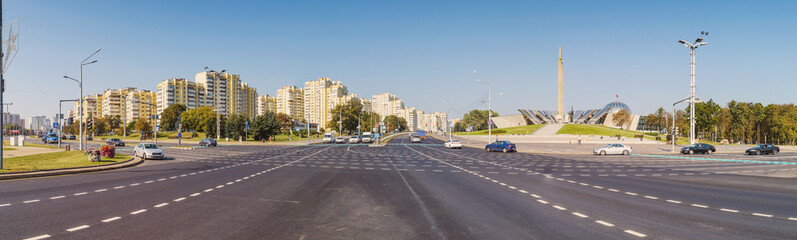 Stella obelisk "Hero city Minsk" and Belarusian Great Patriotic War Museum