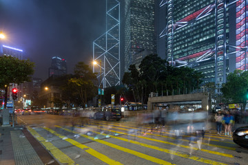 Hong Kong Street at Night