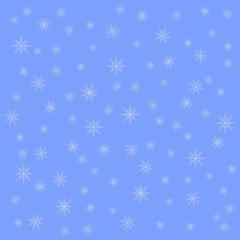 Fototapeta na wymiar snowflake on winter gray sky background. Christmas vector pattern design for backdrop.